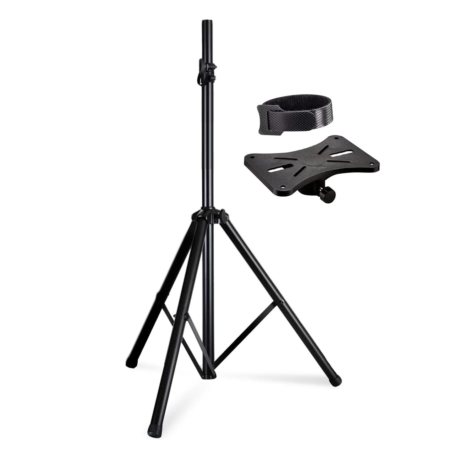 5Core Speaker Stand Tripod Tall Adjustable 72 Inch DJ Studio Monitor Stands Pole Mount BLACK