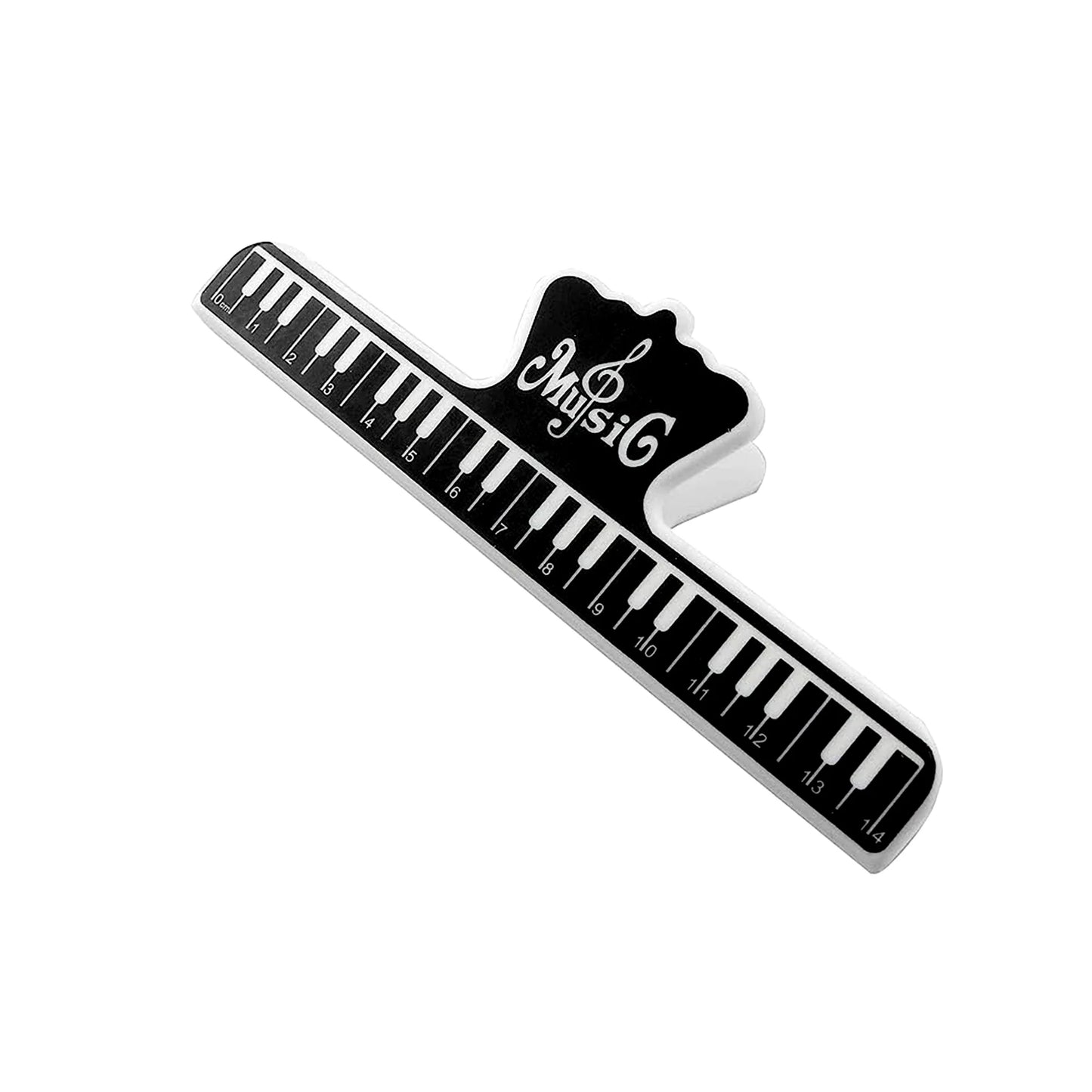 5Core Music Sheet Page Holder Clip Black Durable Plastic Music Score Fixed Clips