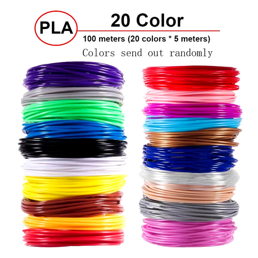 5M 20 Colors 3D Pen Refills Pla 3D Pen Printing Cables 3D Printer Filament Printing Materials High Precision Printer Cable