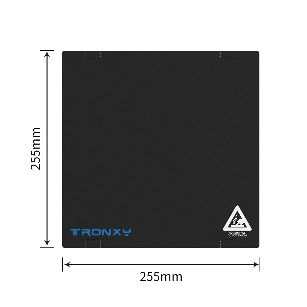 3D Printer Platform Sticker Sheet, 2PCS PVC 3D Printer Heated Build Plate 255X255Mm, 3D Printer Hot Bed Build Surface 3D Printer Accessory for 3D Printer Build Surface within 255Mm