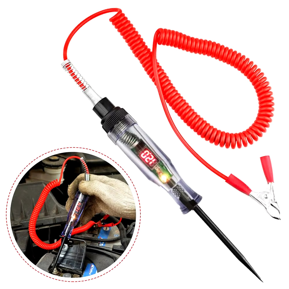 Car Truck Voltage Circuit Tester Auto 6V 24V Tools Car Diagnostic Probe Test Pen Light Bulb Electric Measuring Pen Tools